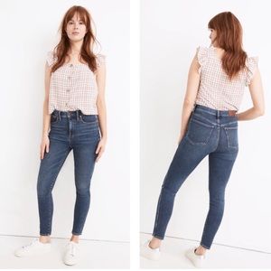 MADEWELL Curvy High-Rise Skinny Jeans in Wendover Wash Tencel Edition Sz 26